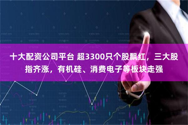十大配资公司平台 超3300只个股飘红，三大股指齐涨，有机硅、消费电子等板块走强