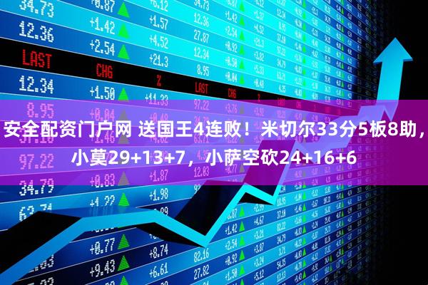 安全配资门户网 送国王4连败！米切尔33分5板8助，小莫29+13+7，小萨空砍24+16+6