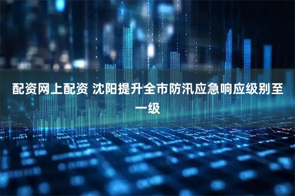 配资网上配资 沈阳提升全市防汛应急响应级别至一级